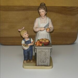 Denim Days porcelain figurine “Helping Mom”